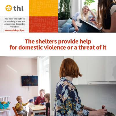 The shelters provide help for domestic violence or a threat of it (50 pcs)